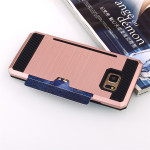 Wholesale Galaxy Note FE / Note Fan Edition / Note 7 Credit Card Armor Case (Rose Gold)